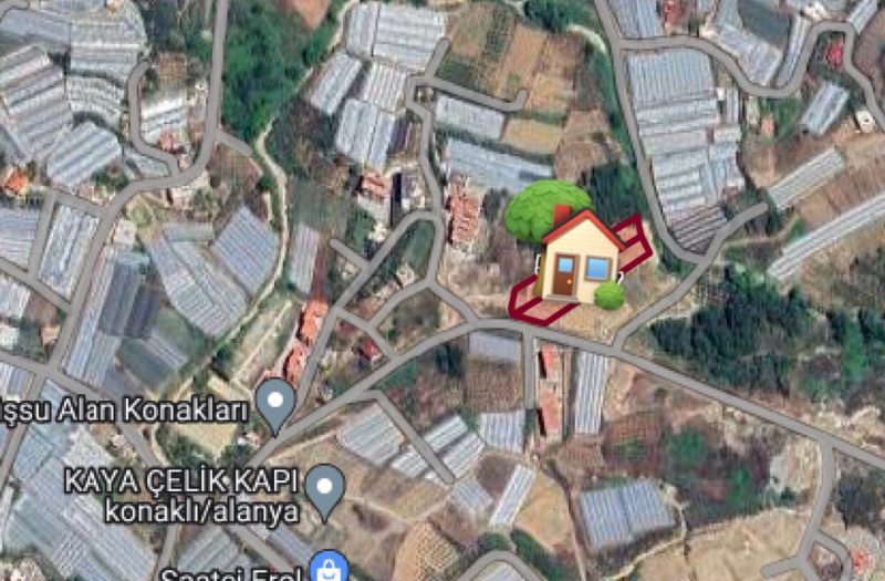 Alanya Konaklı Mahallesinde İnşaat İmarlı %50 Kat Karşılığı  4,800m2 Arsa